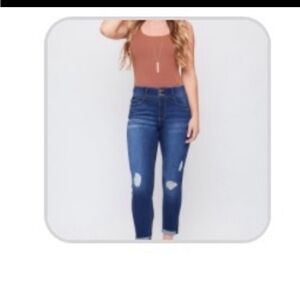 YMI High Rise Blue Distressed Jeans